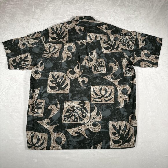 Straight Down Shirt Men Size XL Short Sleeve Hawaiian 100% Cotton Made in USA - Picture 10 of 11